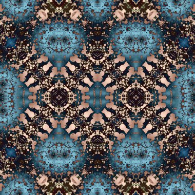 Kusursuz simetrik desen. Kusursuz bir doku. Soyut arkaplan