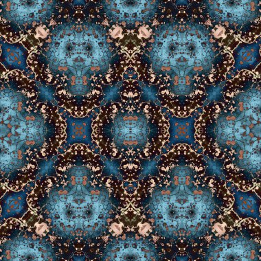 Kusursuz simetrik desen. Kusursuz bir doku. Soyut arkaplan