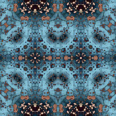 Kusursuz simetrik desen. Kusursuz bir doku. Soyut arkaplan