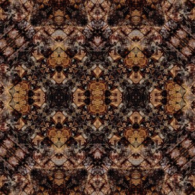 Kusursuz simetrik desen. Kusursuz bir doku. Soyut arkaplan