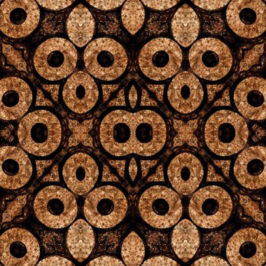 Kusursuz simetrik desen. Kusursuz bir doku. Soyut arkaplan