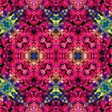 Kusursuz simetrik desen. Kusursuz bir doku. Soyut arkaplan