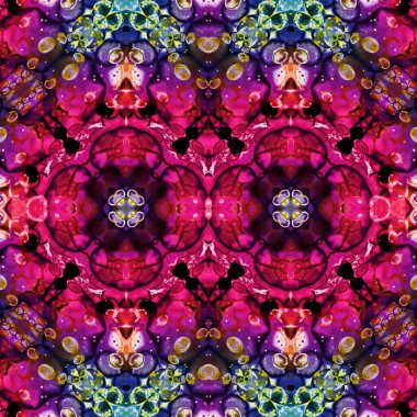 Kusursuz simetrik desen. Kusursuz bir doku. Soyut arkaplan