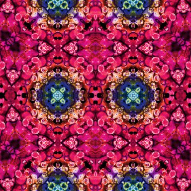 Kusursuz simetrik desen. Kusursuz bir doku. Soyut arkaplan