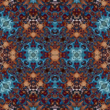 Kusursuz simetrik desen. Kusursuz bir doku. Soyut arkaplan