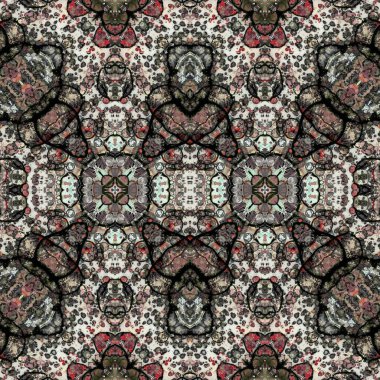 Kusursuz simetrik desen. Kusursuz bir doku. Soyut arkaplan