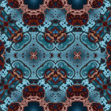 Kusursuz simetrik desen. Kusursuz bir doku. Soyut arkaplan