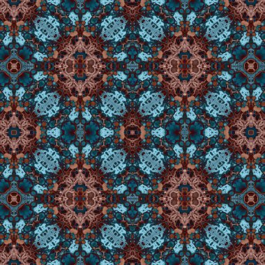 Kusursuz simetrik desen. Kusursuz bir doku. Soyut arkaplan