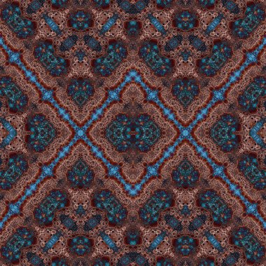 Kusursuz simetrik desen. Kusursuz bir doku. Soyut arkaplan