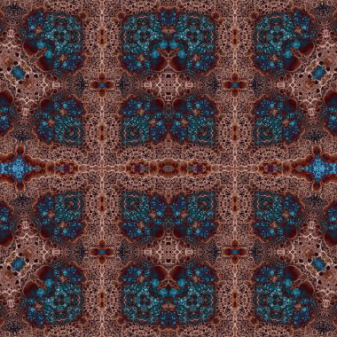 Kusursuz simetrik desen. Kusursuz bir doku. Soyut arkaplan