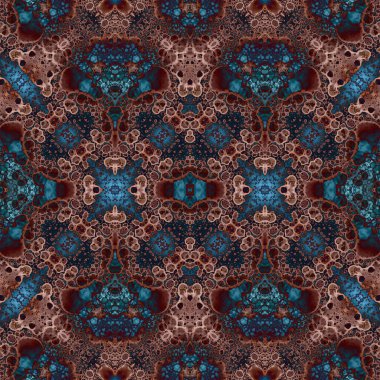 Kusursuz simetrik desen. Kusursuz bir doku. Soyut arkaplan