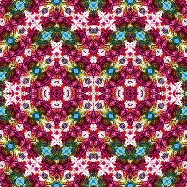 Kusursuz simetrik desen. Kusursuz bir doku. Soyut arkaplan