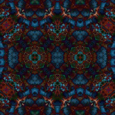 Kusursuz simetrik desen. Kusursuz bir doku. Soyut arkaplan