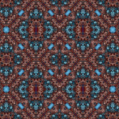 Kusursuz simetrik desen. Kusursuz bir doku. Soyut arkaplan