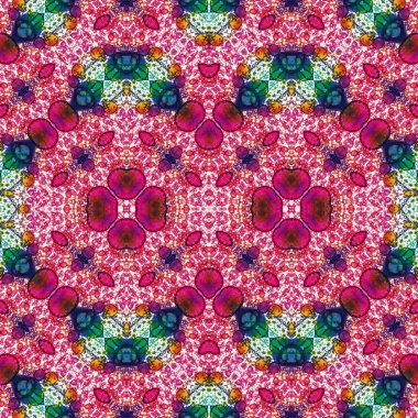 Kusursuz simetrik desen. Kusursuz bir doku. Soyut arkaplan