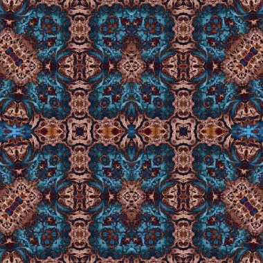 Kusursuz simetrik desen. Kusursuz bir doku. Soyut arkaplan