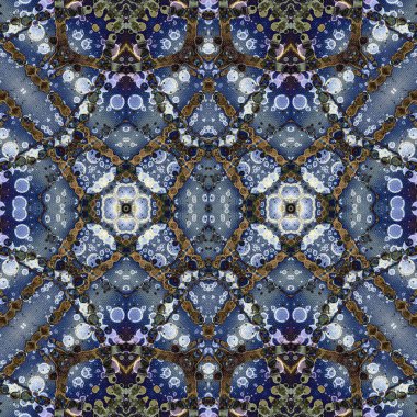 Kusursuz simetrik desen. Kusursuz bir doku. Soyut arkaplan