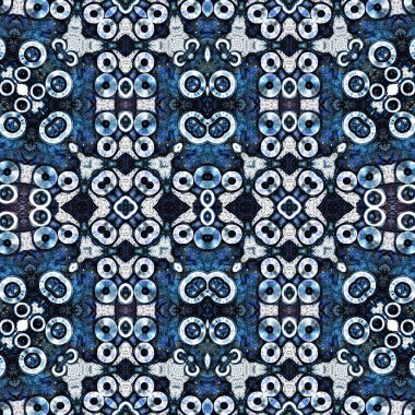 Kusursuz simetrik desen. Kusursuz bir doku. Soyut arkaplan