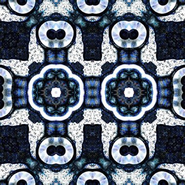 Kusursuz simetrik desen. Kusursuz bir doku. Soyut arkaplan