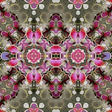 Kusursuz soyut desen. Kusursuz bir doku. Kaleydoskop arkaplanı