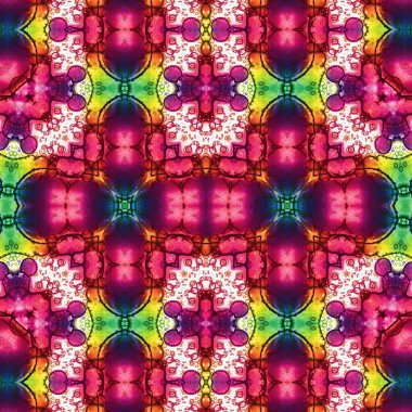 Kusursuz soyut desen. Kusursuz bir doku. Kaleydoskop arkaplanı