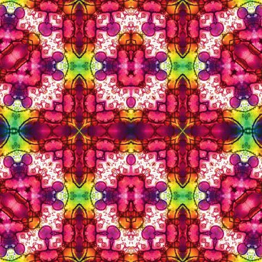 Kusursuz soyut desen. Kusursuz bir doku. Kaleydoskop arkaplanı