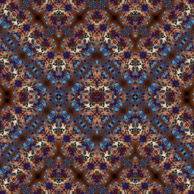 Kusursuz soyut desen. Kusursuz bir doku. Kaleydoskop arkaplanı