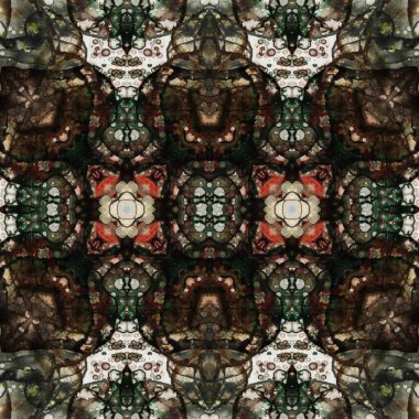 Kusursuz soyut desen. Kusursuz bir doku. Kaleydoskop arkaplanı