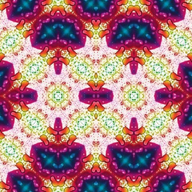 Kusursuz soyut desen. Kusursuz bir doku. Kaleydoskop arkaplanı