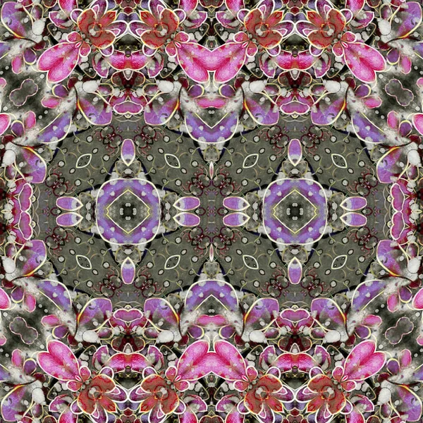 Kusursuz simetrik desen. Kusursuz bir doku. Soyut arkaplan