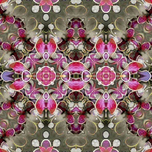 Kusursuz soyut desen. Kusursuz bir doku. Kaleydoskop arkaplanı