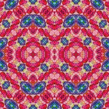 Kusursuz soyut desen. Kusursuz bir doku. Kaleydoskop arkaplanı