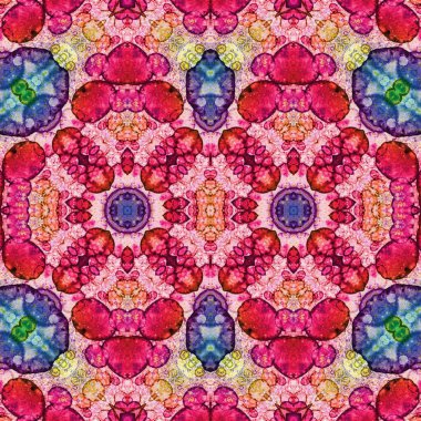 Kusursuz soyut desen. Kusursuz bir doku. Kaleydoskop arkaplanı