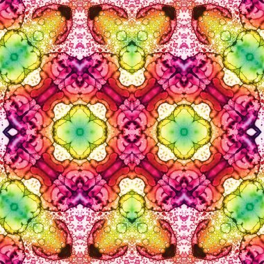 Kusursuz soyut desen. Kusursuz bir doku. Kaleydoskop arkaplanı