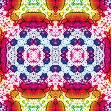 Kusursuz soyut desen. Kusursuz bir doku. Kaleydoskop arkaplanı