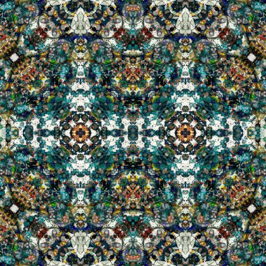 Kusursuz soyut desen. Kusursuz bir doku. Kaleydoskop arkaplanı