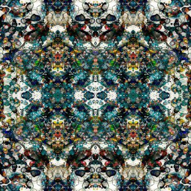 Kusursuz soyut desen. Kusursuz bir doku. Kaleydoskop arkaplanı