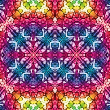 Kusursuz soyut desen. Kusursuz bir doku. Kaleydoskop arkaplanı