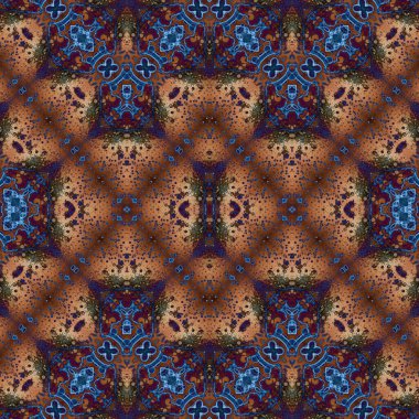 Kusursuz soyut desen. Kusursuz bir doku. Kaleydoskop arkaplanı