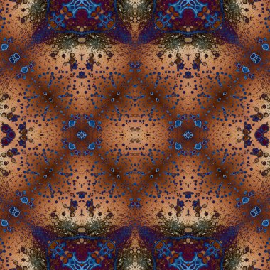 Kusursuz soyut desen. Kusursuz bir doku. Kaleydoskop arkaplanı