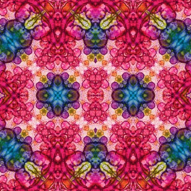 Kusursuz soyut desen. Kusursuz bir doku. Kaleydoskop arkaplanı