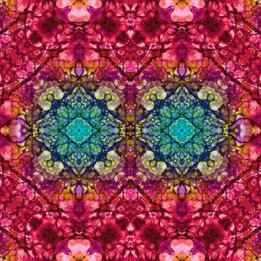 Kusursuz soyut desen. Kusursuz bir doku. Kaleydoskop arkaplanı