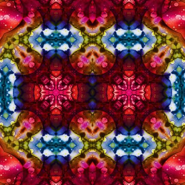 Kusursuz soyut desen. Kusursuz bir doku. Kaleydoskop arkaplanı