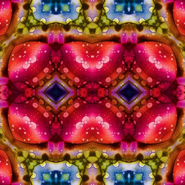 Kusursuz soyut desen. Kusursuz bir doku. Kaleydoskop arkaplanı