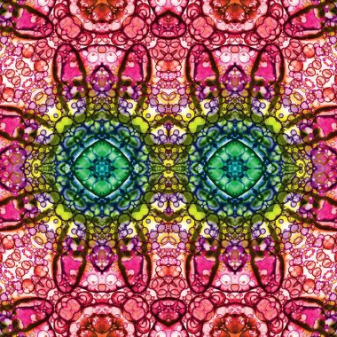 Kusursuz soyut desen. Kusursuz bir doku. Kaleydoskop arkaplanı