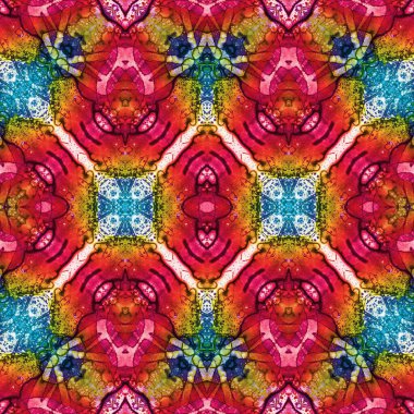 Kusursuz soyut desen. Kusursuz bir doku. Kaleydoskop arkaplanı