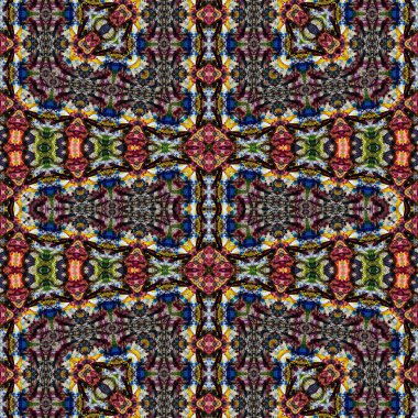 Kusursuz retro desen. Kusursuz sanat dokusu. Örülmüş halı