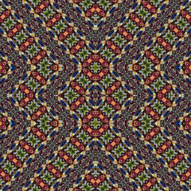 Kusursuz retro desen. Kusursuz sanat dokusu. Örülmüş halı