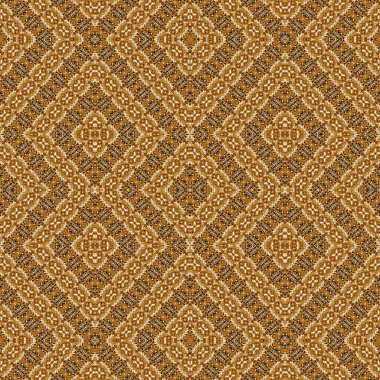 Kusursuz retro desen. Kusursuz sanat dokusu. Örülmüş halı