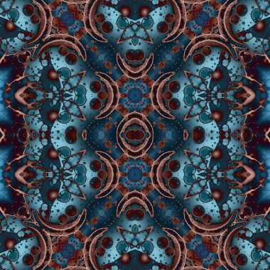 Kusursuz retro desen. Kusursuz sanat dokusu. Örülmüş halı